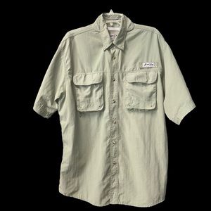 Bimini Bay Outfitters LTD Men’s Short Sleeve Button Down Fishing Shirt Size XL
